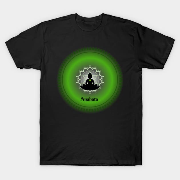 Anahata, Heart Chakra. Meditative, Mindfulness. T-Shirt by Anahata Realm